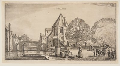 Februari, från Årets tolv månader (The Twelve Months of the Year) av Jan van de Velde II