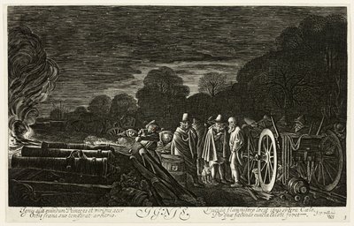 Eld, platta fyra från De fyra elementen av Jan van de Velde II