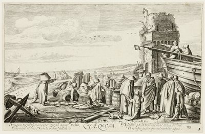 Vatten, plansch tre från De fyra elementen av Jan van de Velde II