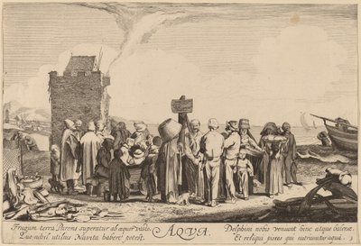 Vatten av Jan van de Velde II after Willem Buytewech