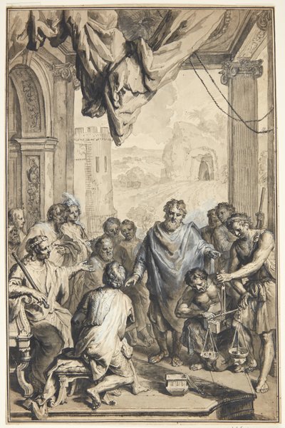Antik scen(?) av Jan van den Hoecke