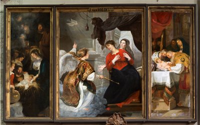 Sockenkyrka (Vår Fru församlingskyrka). Interiör. målning. av Jan van den Hoecke