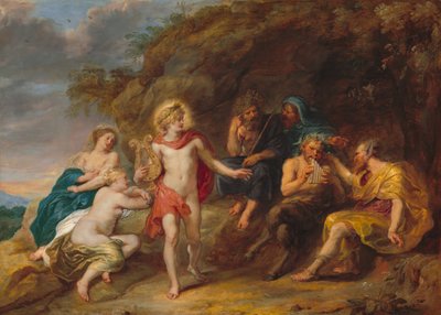 The Judgment of Midas, ca. 1640. av Jan van den Hoecke