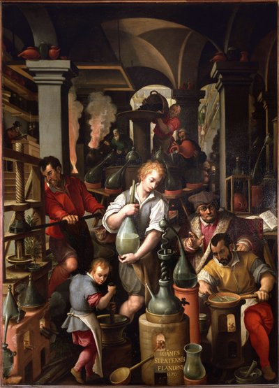 Alkemistens verkstad av Jan van der Straet