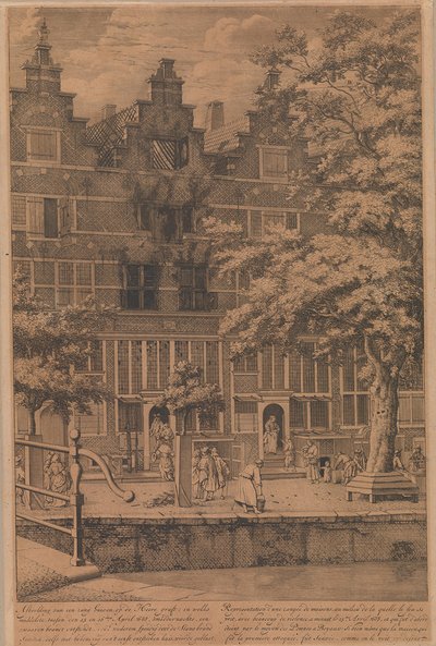 Släckning av brand på Heerengracht (25-26 april 1683) av Jan van der Heyden