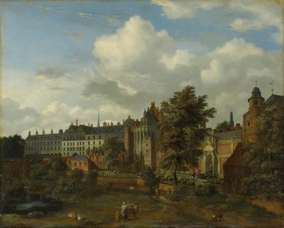 Det gamla palatset i Bryssel av Jan van der Heyden