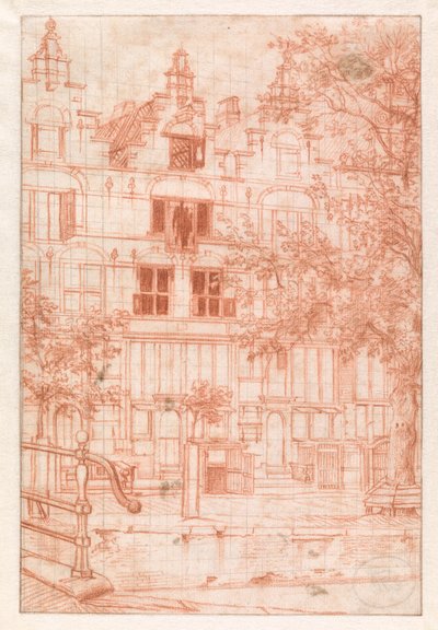 Efter en brand på Herengracht år 1683 av Jan van der Heyden