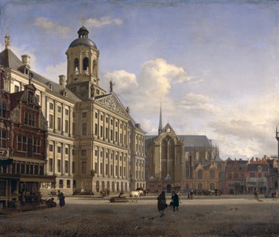 Det nya rådhuset, Amsterdam, 1668 av Jan van der Heyden