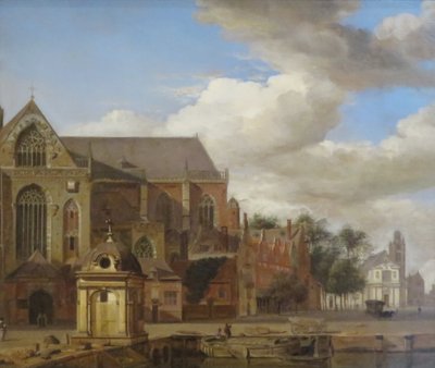 Stadslandskap av Jan van der Heyden
