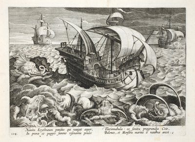 Hunting Sea Creatures, skylt 84, illustration från 