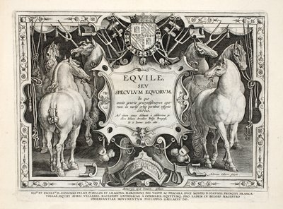 Illustration från "Venationes, Ferarum, fåglar, fisk" (av jakt: vilda djur, fåglar, fiskar), graverad av Jan Collaert (1566-1628), pub. av Phillipus Gallaeus, Amsterdam av Jan van der Straet