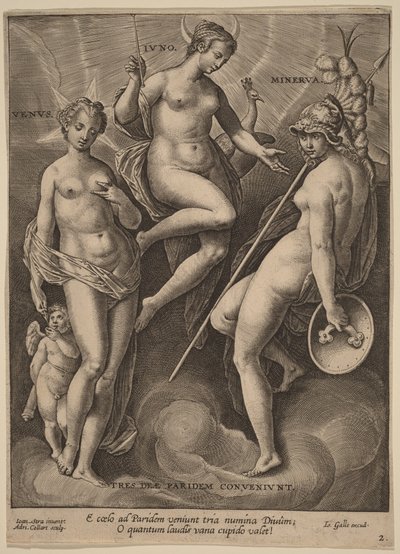 Venus, Juno och Minerva av Jan van der Straet