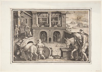 En vattenkvarn av Jan van der Straet, called Stradanus