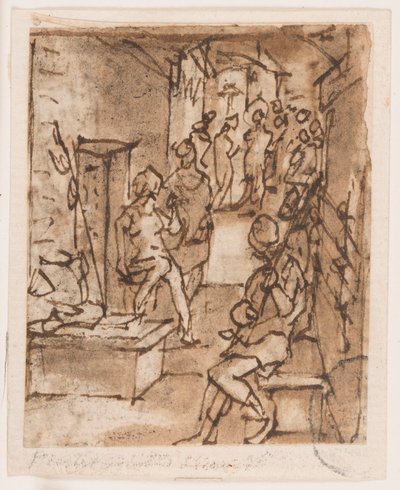 Flagellering (?) av Jan van der Straet, called Stradanus