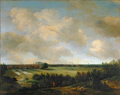 Tvätterskorna i Overveen, nära Haarlem ... av Jan van der the Elder Meer