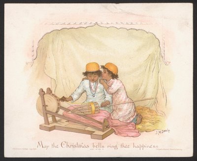 Julkort (chromolitho) av Jane M. Dealy