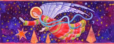 Angel, 1995, (bläck och gouache) av Jane Tattersfield