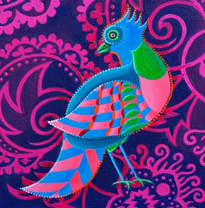 Rutig fågel, 2019 av Jane Tattersfield