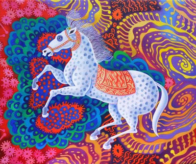 Cirkushäst, 2016, av Jane Tattersfield