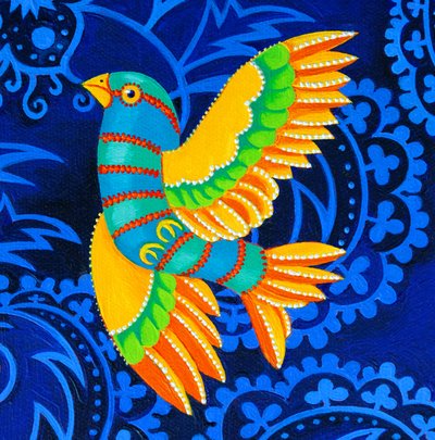 Gulvingad fågel, 2019 av Jane Tattersfield