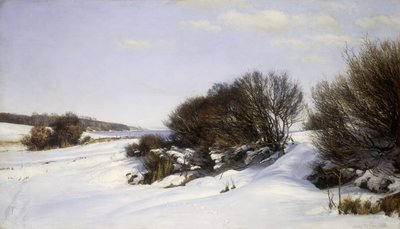 Vinter nära havet, 1888 av Janus La Cour