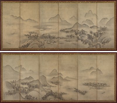 Månbelyst landskap av Japan, Muromachi period