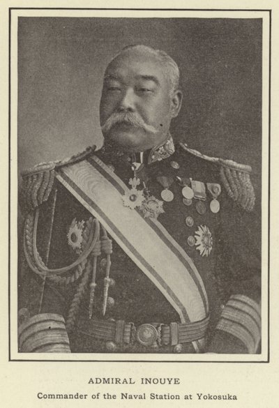 Amiral Inouye, befälhavare för marinstationen i Yokosuka av Japanese Photographer