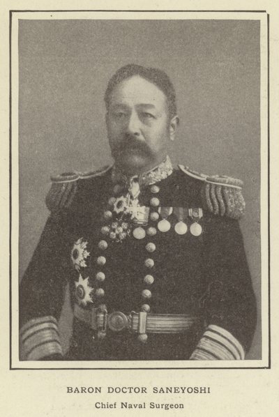 Baron Doktor Saneyoshi, chef för sjökirurg av Japanese Photographer