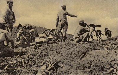 Japanska officerare i slaget vid Liaoyang av Japanese Photographer