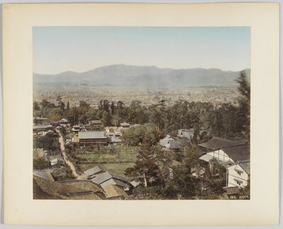 Kyoto, Japan (handfärgat svartvitt foto) av Japanese Photographer
