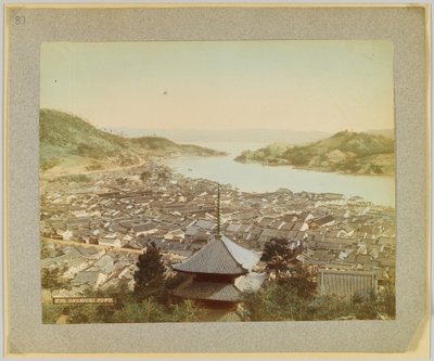 Onomichi Town, Japan (handfärgat svartvitt foto) av Japanese Photographer
