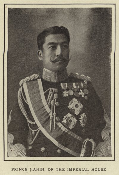 Prins Kanin, från det kejserliga huset av Japanese Photographer