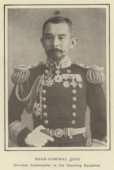 Konteramiral Jjuiu, divisionschef i den stående skvadronen av Japanese Photographer