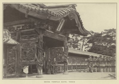 Shiba Temple Gate, Tokio av Japanese Photographer