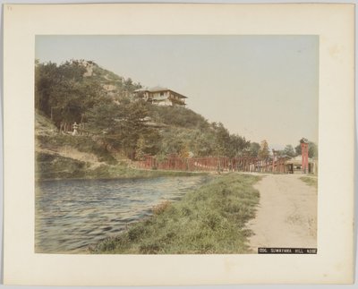 Suwayama Hill, Kobe, Japan (handfärgat svartvitt foto) av Japanese Photographer