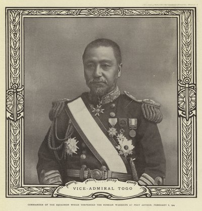 Viceamiral Togo av Japanese Photographer