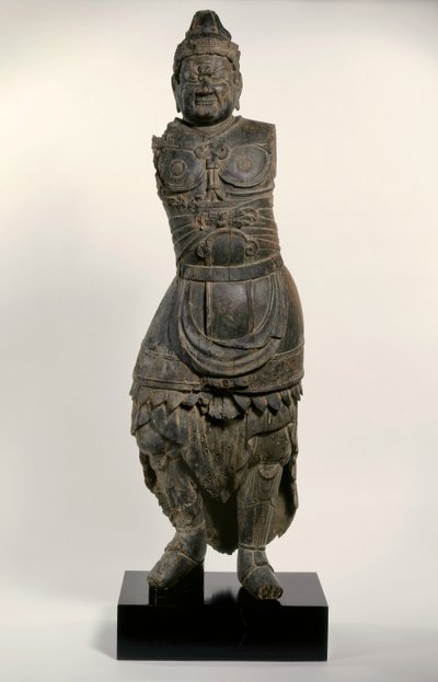 A Guardian King of the Four Corners, 1100-talet (snidat trä) av Japanese School