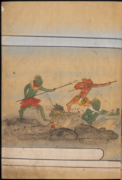 Beväpnade troll, illustration från 