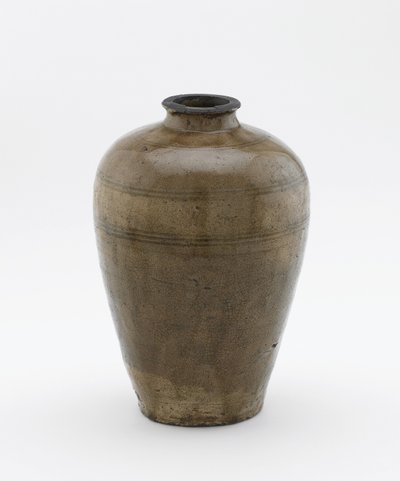 Flaska, Seto, Aichi-prefekturen, Muromachi-perioden, tidigt 1400-tal (keramik) av Japanese School
