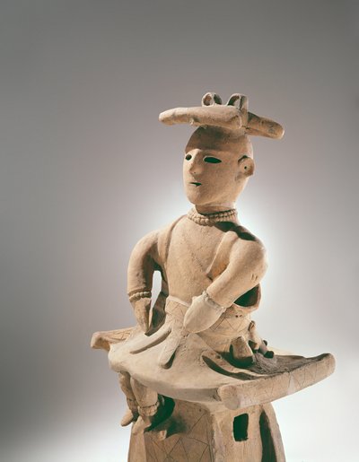 Barnfigur, arkaisk period (terrakotta) av Japanese School