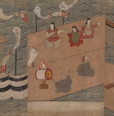 Kinesiska musiker, illustration från 