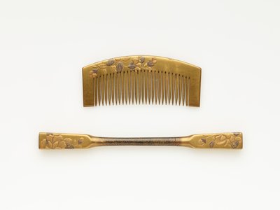 Kam och hårnål, sent 1800-tidigt 1900-tal av Japanese School