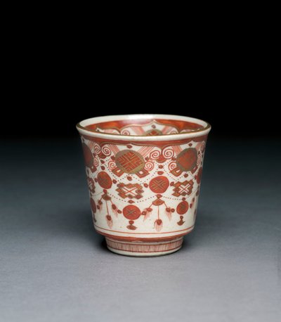 Cup, Kaga-provinsen, Meiji-eran (porslin) av Japanese School