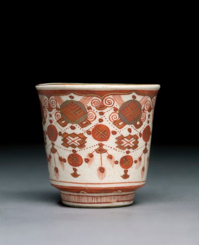 Cup, Kaga-provinsen, Meiji-eran (porslin) av Japanese School