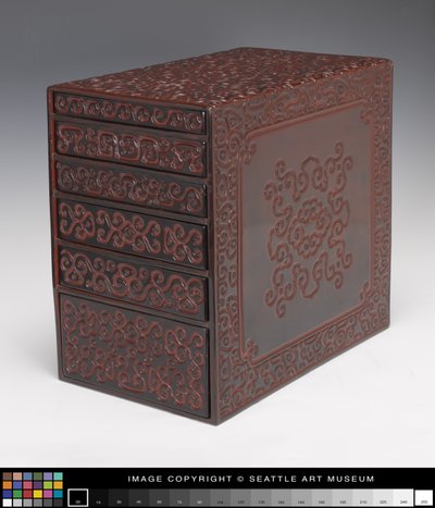 Guri Lack Box med 6 lådor av Japanese School