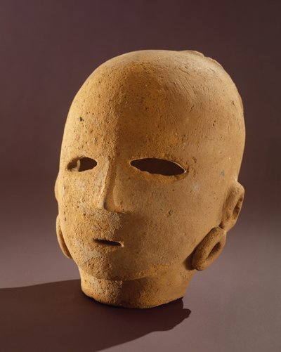 Kielelezo cha Haniwa, c.300-600 AD (terracotta)swed av Japanese School