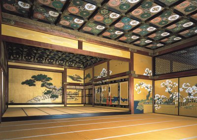 Interiör av Nijo-slottet (1602-1626). Konst Tokugawa. Arkitektur. Japan, Kyoto (foto) av Japanese School