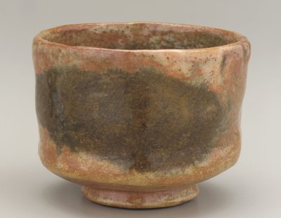 Låg cylindrisk teskål, Kyoto, Kyoto-fu, Edo-period, första hälften av 1800-talet (keramik) av Japanese School