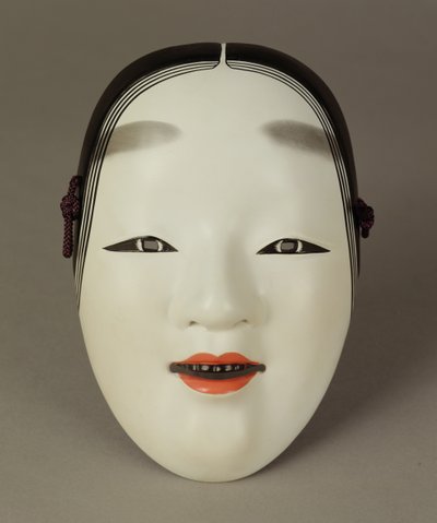 Noh teatermask av en ung kvinna, japansk av Japanese School