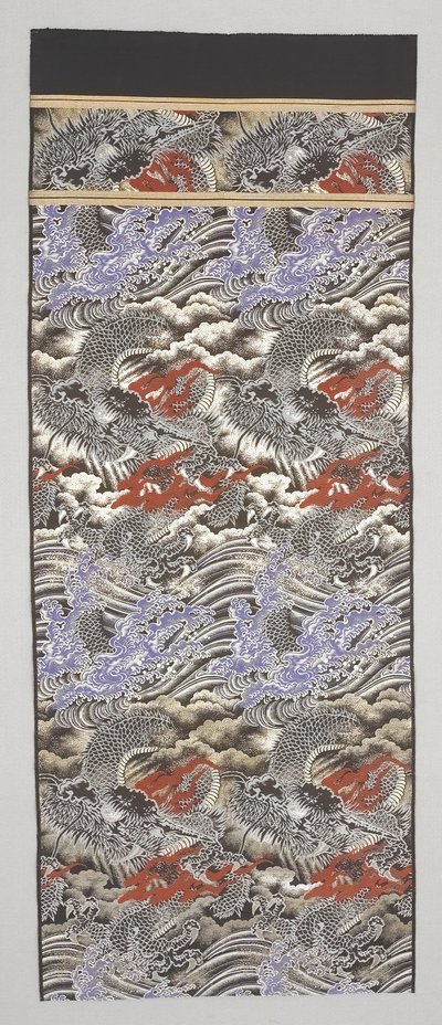 Obi fragment av Japanese School